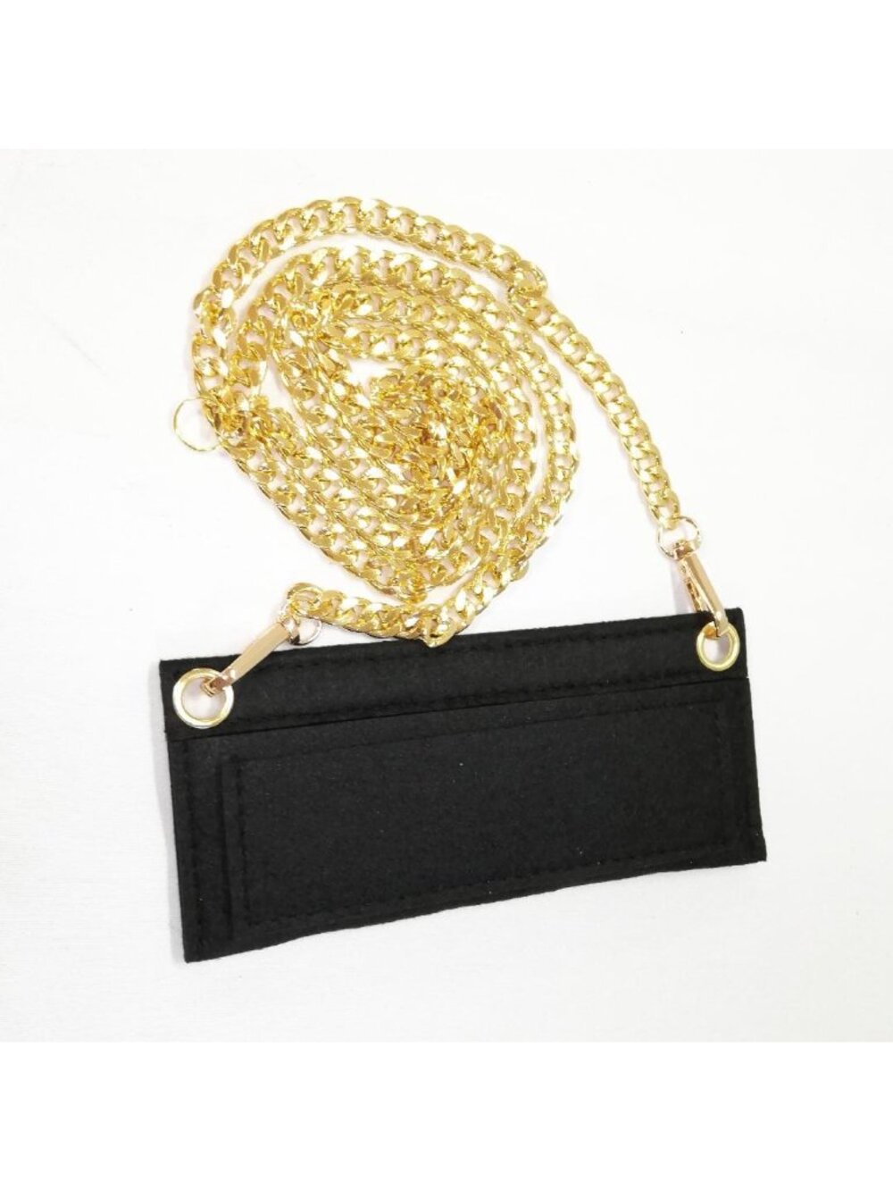 Gucci GG Marmont Chain Wallet Black Gold - Picture 6 of 6